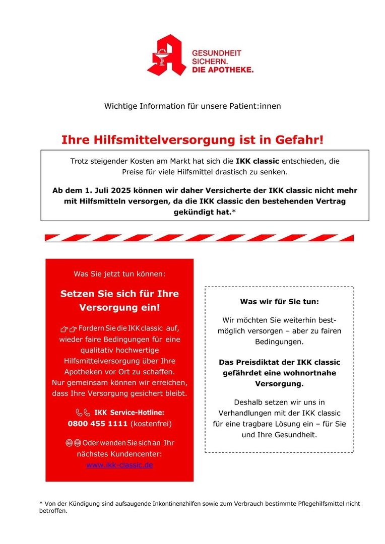 IKK classic Hilfsmittel